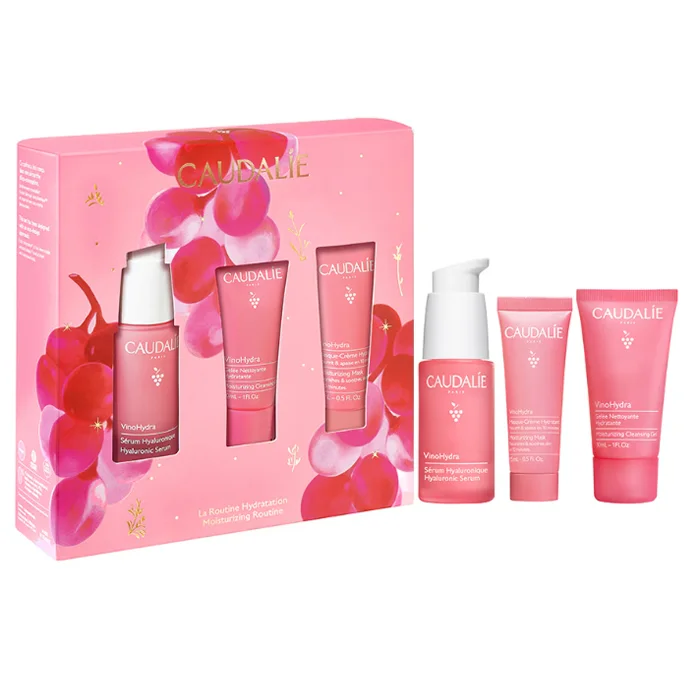 Caudalie VinoHydra Hyaluronic Serum 30ml Set 3 Pieces