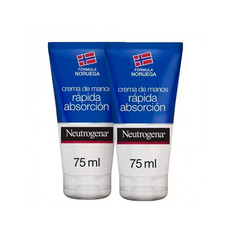 Neutrogena Double Hand Cream Fast Absorption 2x75ml