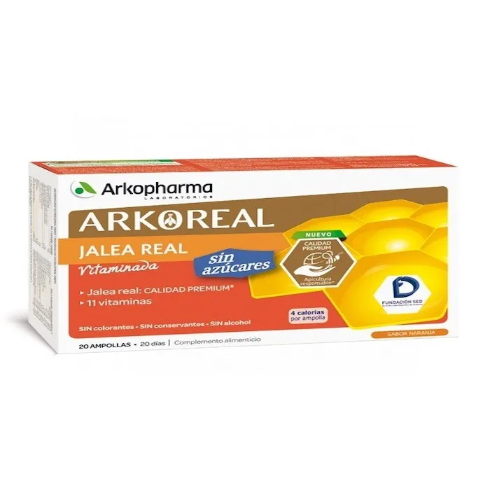 Arkoreal Royal Jelly + Vitamins S/Sugar 15ml 20 Ampoules