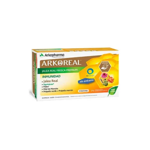 Arkopharma Arkoreal Royal Jelly Immunity | Unisex 20 Ampullen | Suikervrij Immuunsysteem