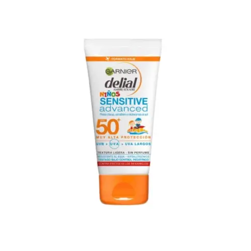 Delial Children Sensitive Advanced Zonnebrand SPF50+ | Kinderen 50ml | Waterbestendig Gevoelige Huid