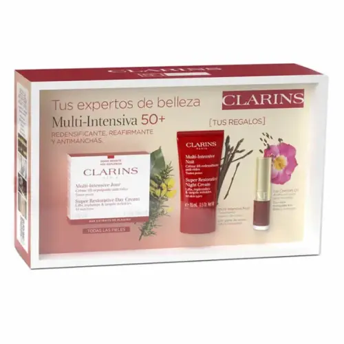 Clarins Super Restorative Day Cream Spf15 All Skin Types 50ml Set 3 Pieces