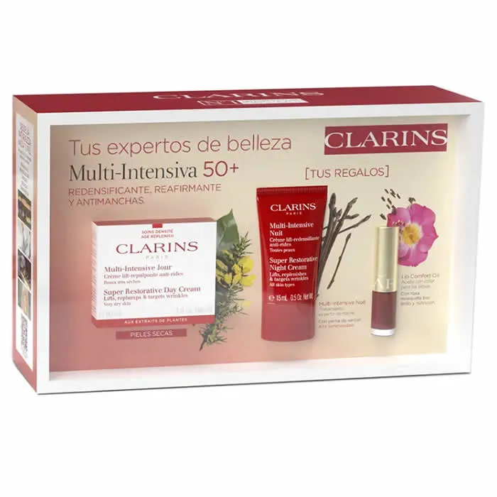 Clarins Super Restorative Day Cream Very Dry Skin 50ml Set 3 Pieces