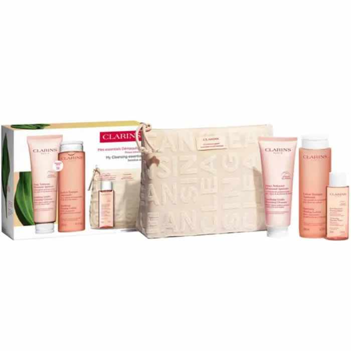 Clarins Soothing Gentle Foaming Cleanser 125ml Set 4 Pieces
