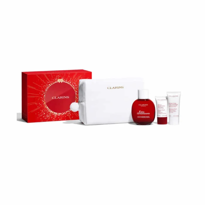Clarins Eau De Soin Eau Dynamisante 100ml Set 4 Pieces