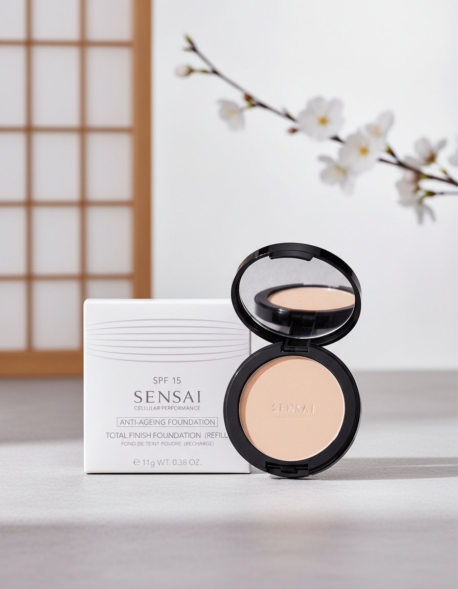 Sensai TOTAL FINISH foundation refill #TF13-Warm Beige 11 gr - Afbeelding 2