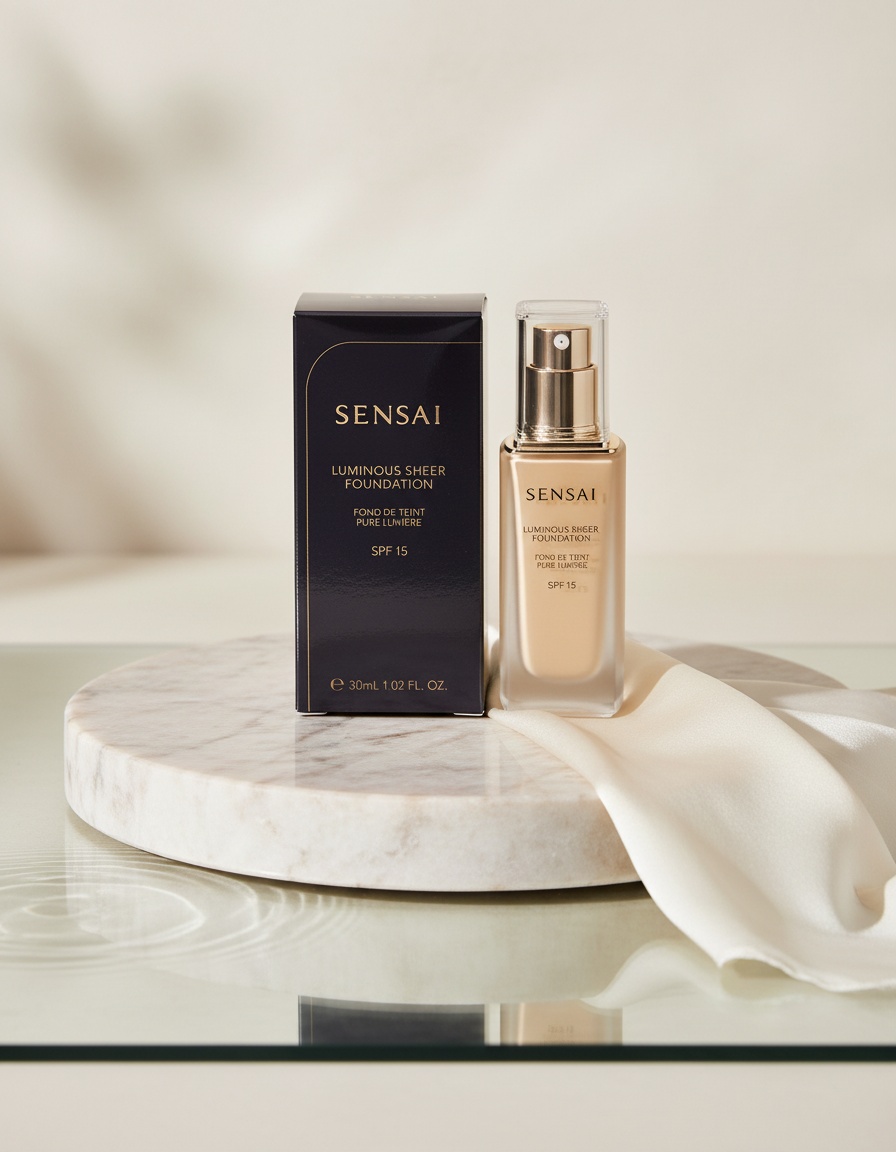 Sensai LUMINOUS SHEER FOUNDATION #LS204-Honey Beige 30 ml - Afbeelding 2