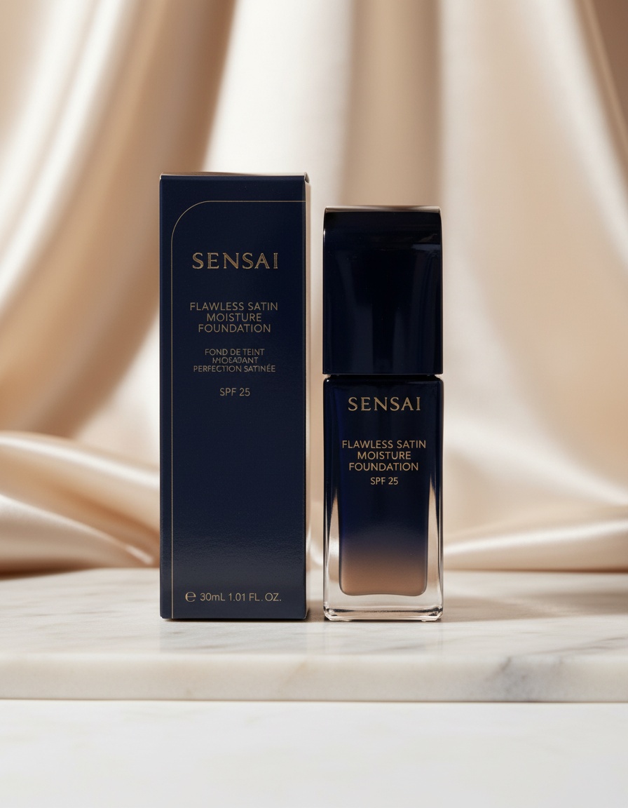 Sensai FLAWLESS SATIN moisture foundation #FS204.5-Warm Beige 30 ml - Afbeelding 2