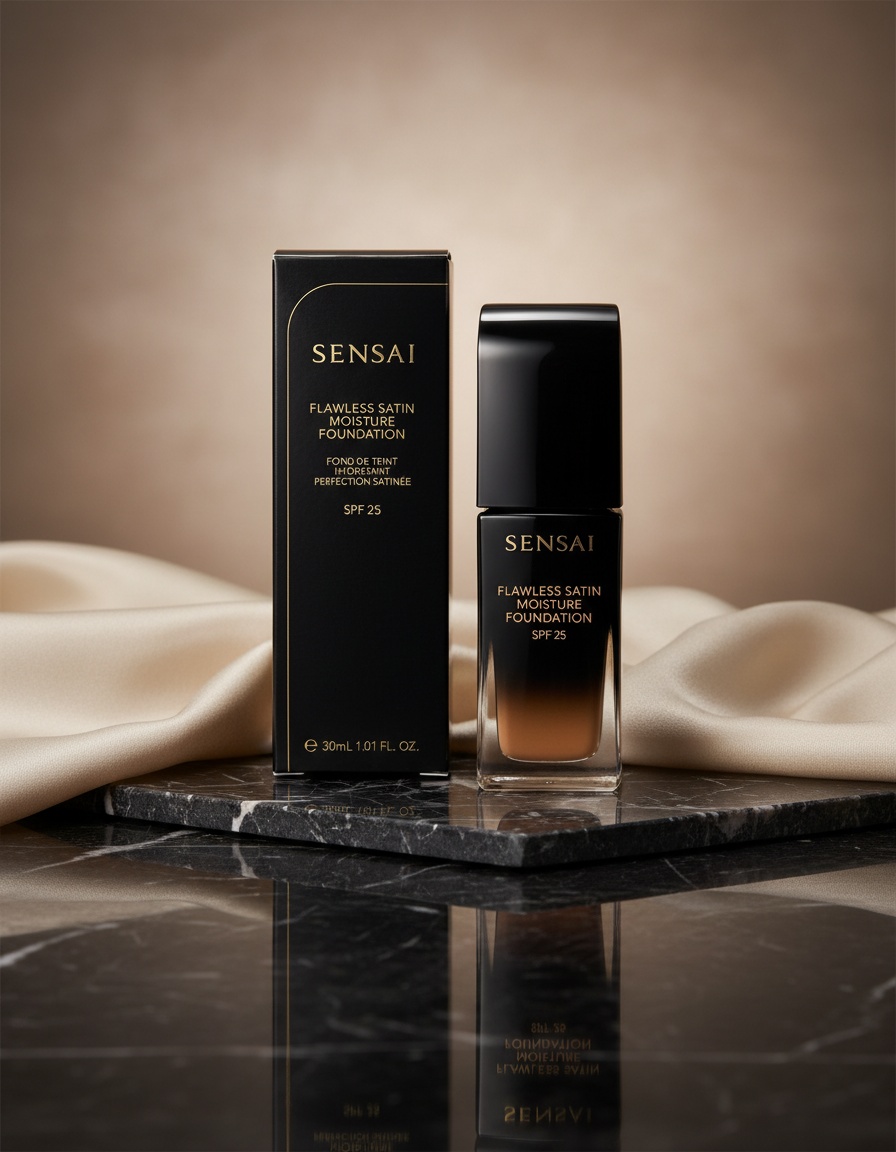 Sensai FLAWLESS SATIN moisture foundation #FS206-Brown Beige 30 ml - Afbeelding 2