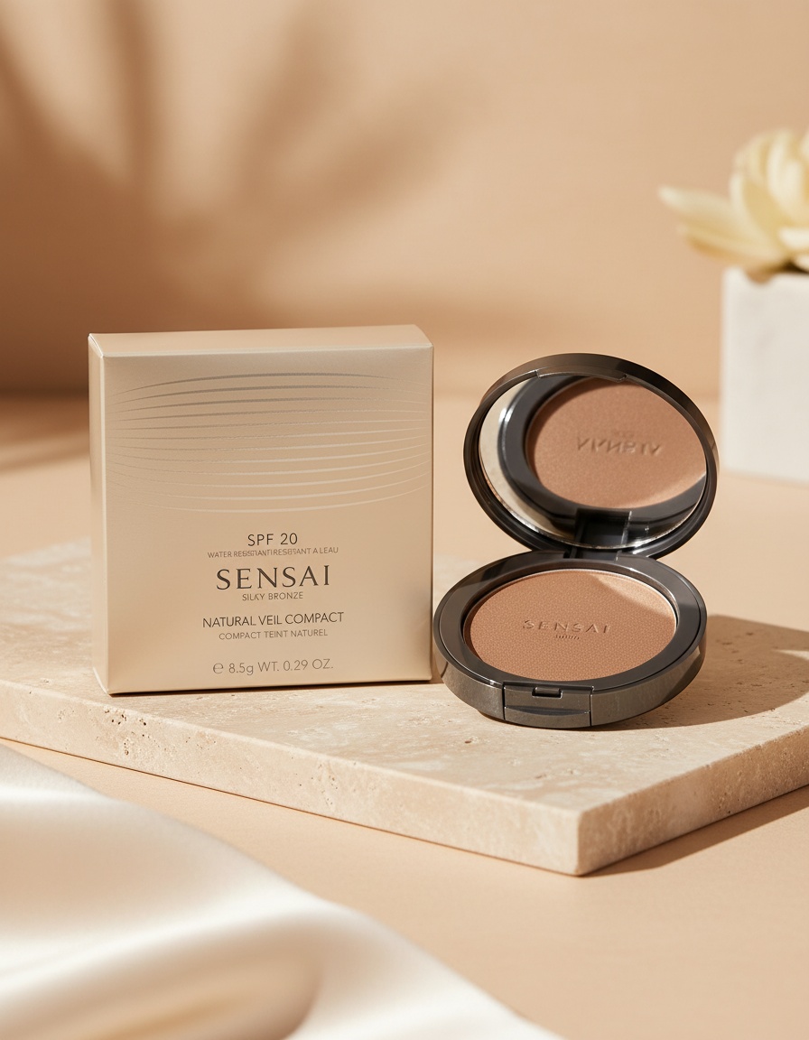 Sensai SILKY BRONZE NATURAL VEIL compact #02-Natural 8,5 gr - Afbeelding 2