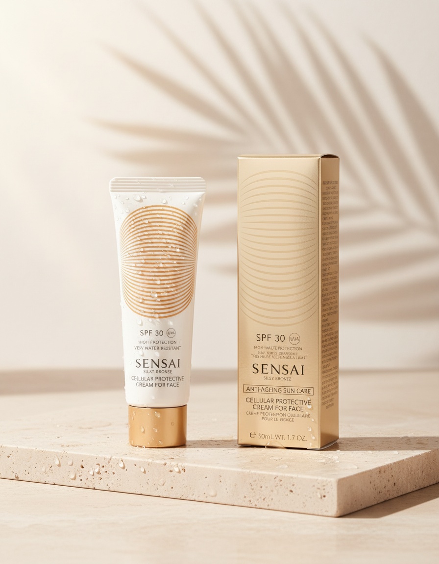 Sensai SILKY BRONZE cellular protective cream for face SPF50 50 ml - Afbeelding 2