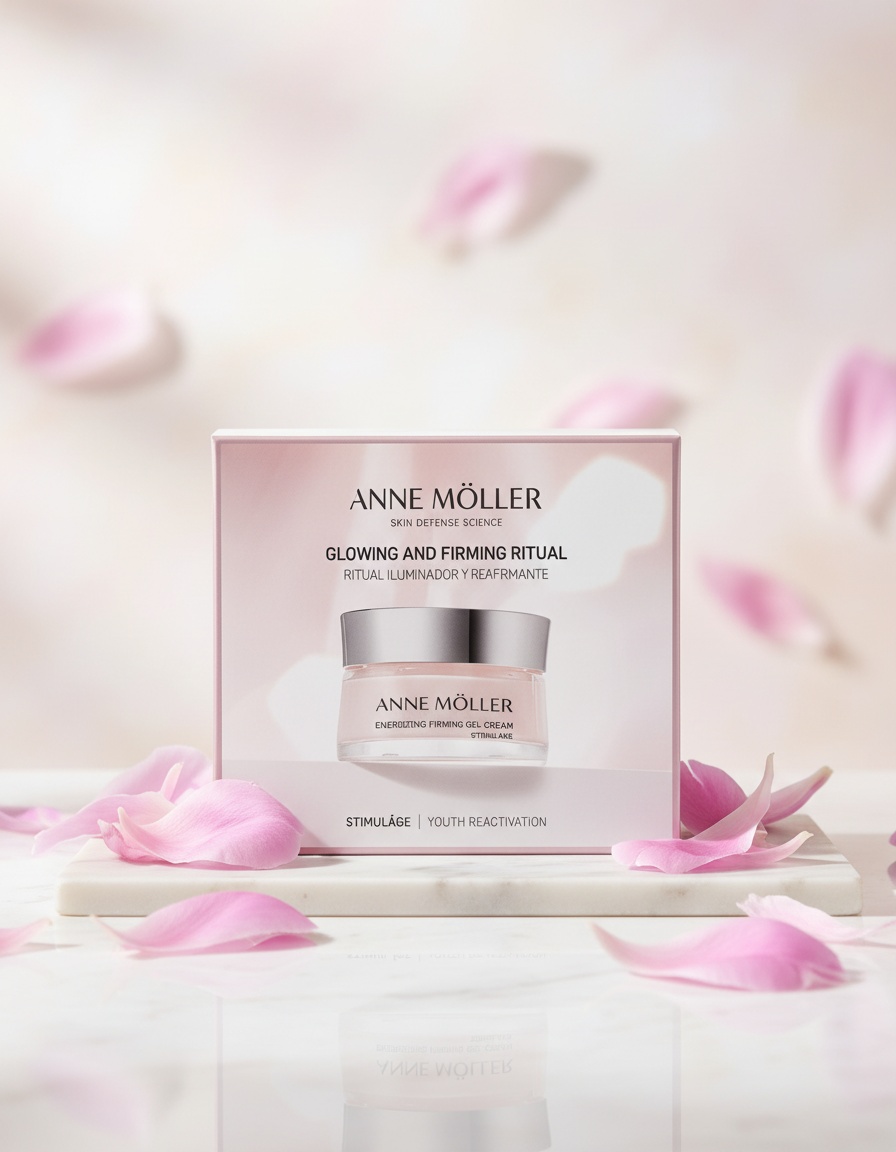 Anne MÖller STIMULÂGE RITUAL ILUMINADOR Y REAFIRMANTE GEL CREMA ESTUCHE 4 pz - Afbeelding 3