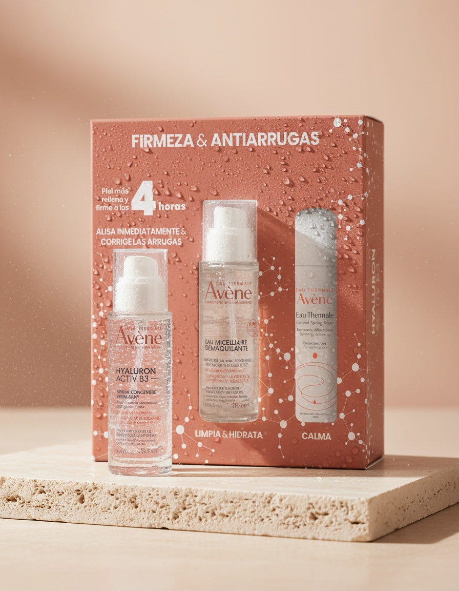 AvÈne HYALURON ACTIV B3 SÉRUM + MICELAR + AGUA TERMAL LOTE 3 pz - Afbeelding 2