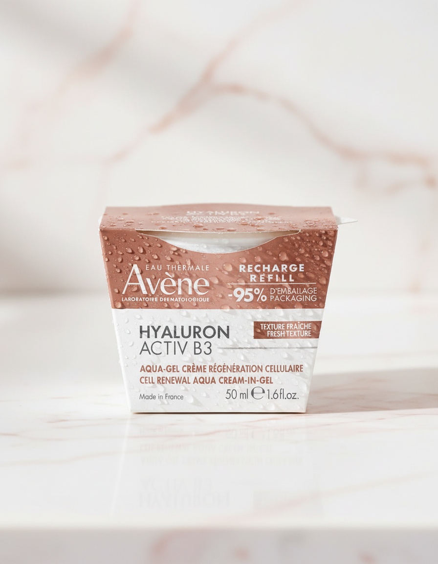 AvÈne HYALURON ACTIV B3 aqua-gel cream cell renewal recharge 50 ml - Afbeelding 2
