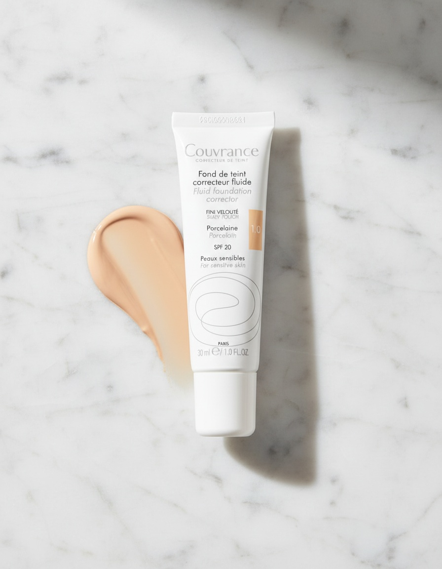 AvÈne COUVRANCE fluid makeup base for sensitive skin #natural 30 ml - Afbeelding 2