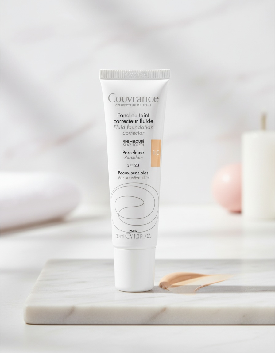 AvÈne COUVRANCE fluid makeup base for sensitive skin #sand 30 ml - Afbeelding 2