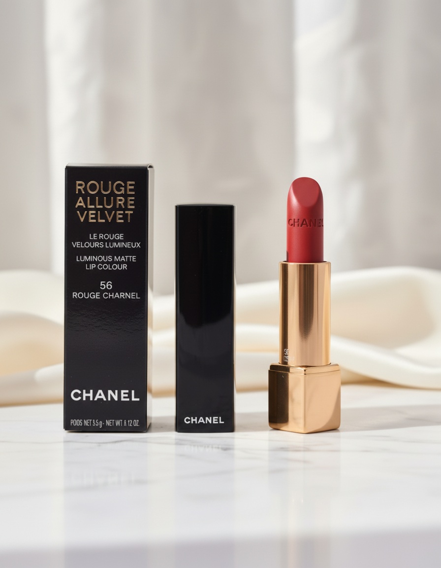 Chanel ROUGE ALLURE VELVET #56-rouge charnel - Afbeelding 3