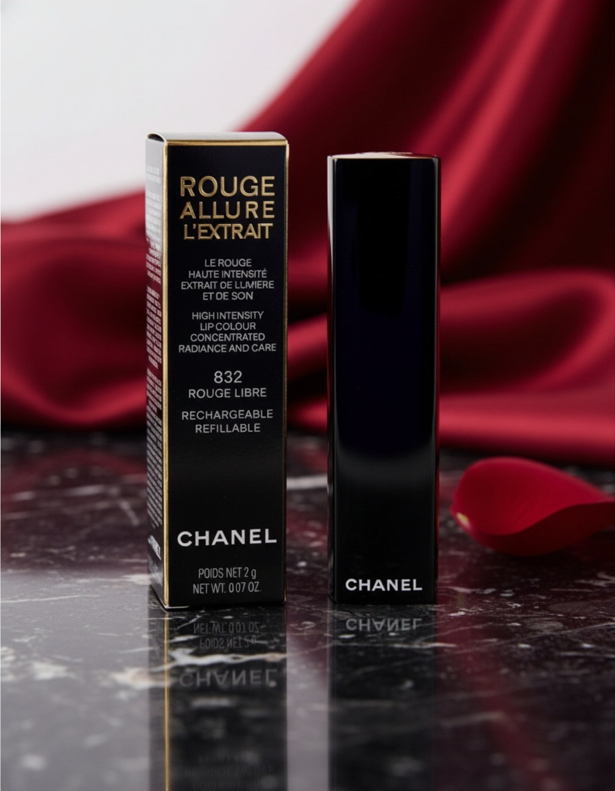 Chanel ROUGE ALLURE L'EXTRAIT rechargeable lipstick #832rouge free 2 gr - Afbeelding 3
