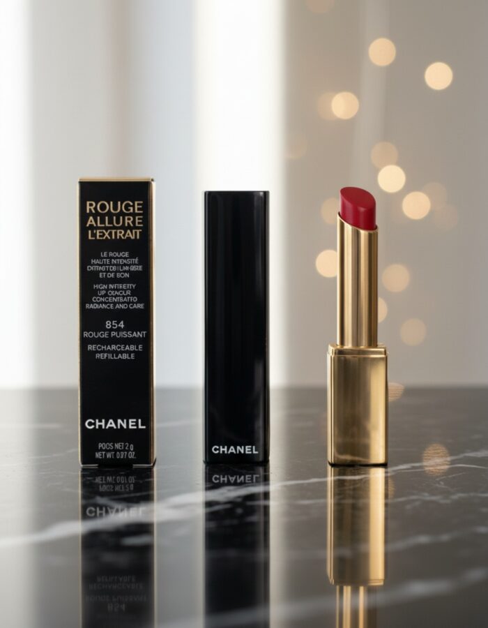 Chanel ROUGE ALLURE L'EXTRAIT rechargeable lipstick #854 rouge puissant 2 gr - Afbeelding 3