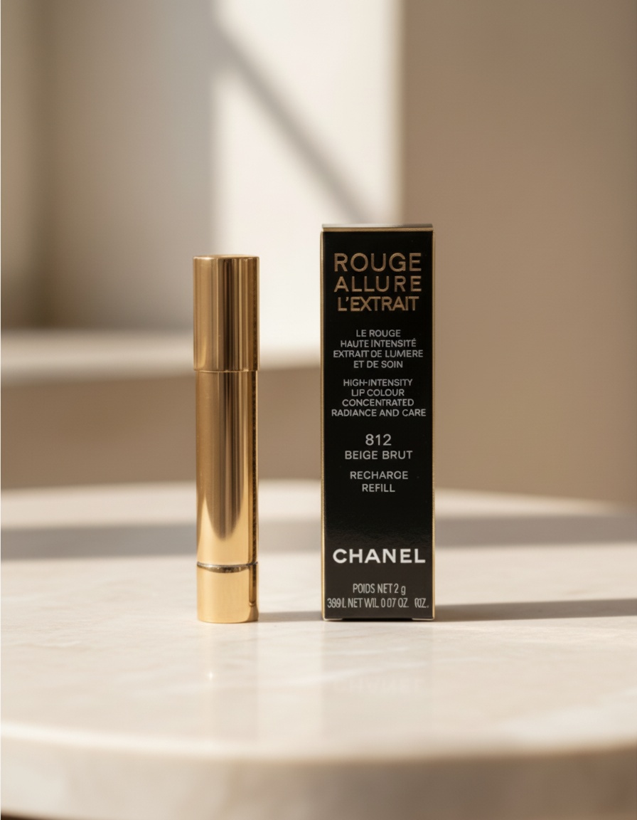 Chanel ROUGE ALLURE L'EXTRAIT lipstick refill #812 brut beige 2 gr - Afbeelding 3