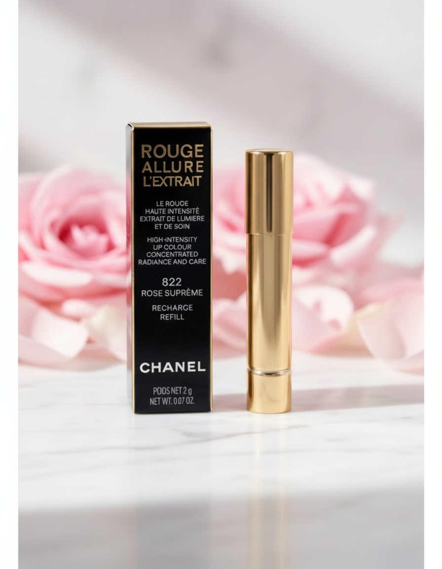 Chanel ROUGE ALLURE L'EXTRAIT lipstick refill #822 rose supreme 2 gr - Afbeelding 3
