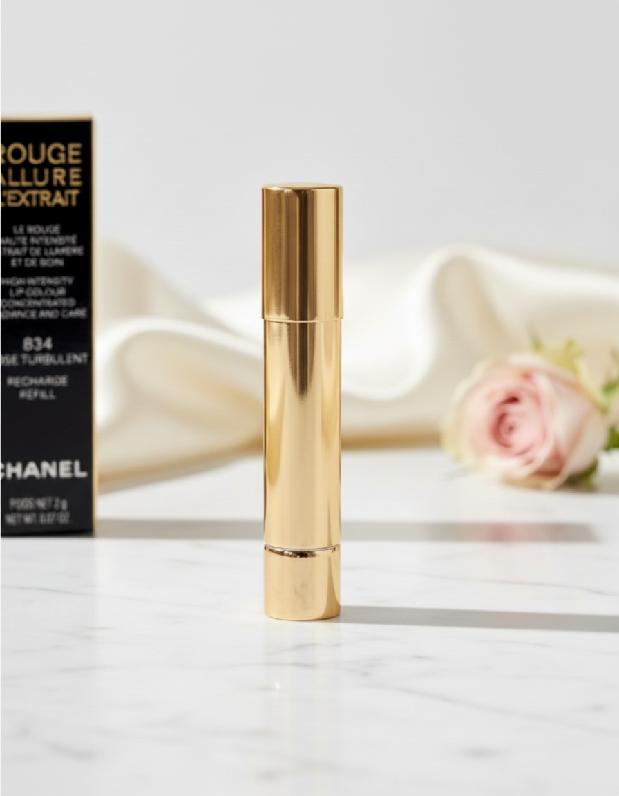 Chanel ROUGE ALLURE L'EXTRAIT lipstick refill #834 rose turbulent 2 gr - Afbeelding 3