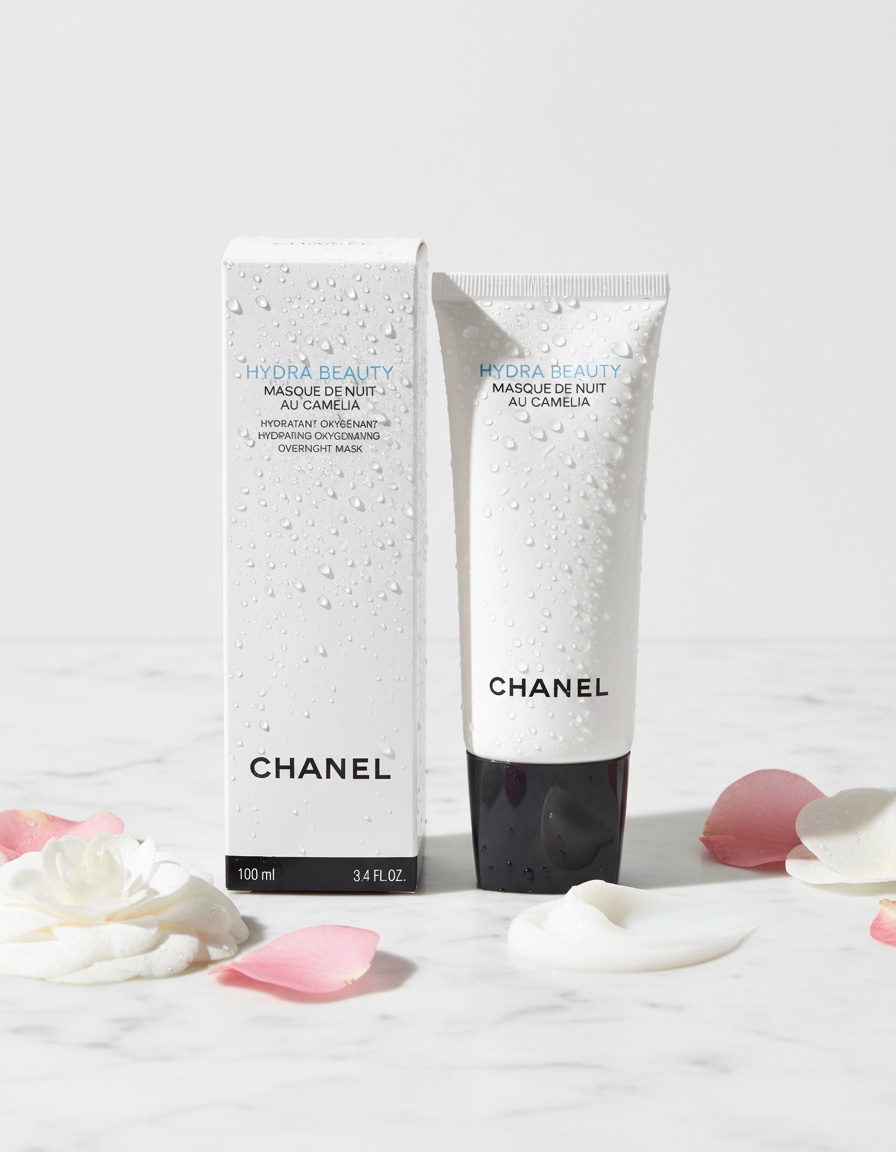 Chanel HYDRA BEAUTY masque de nuit au camélia - Afbeelding 2
