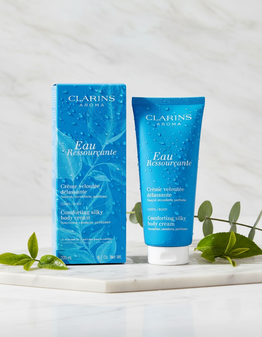 Clarins EAU RESSOURÇANTE relaxing moisturizing cream 200 ml - Afbeelding 2