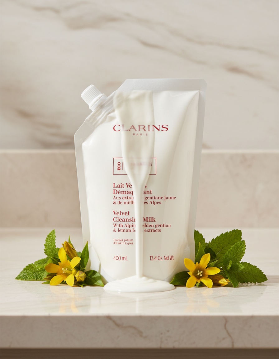 Clarins ultra-gentle makeup remover MILK recharge 400 ml - Afbeelding 2