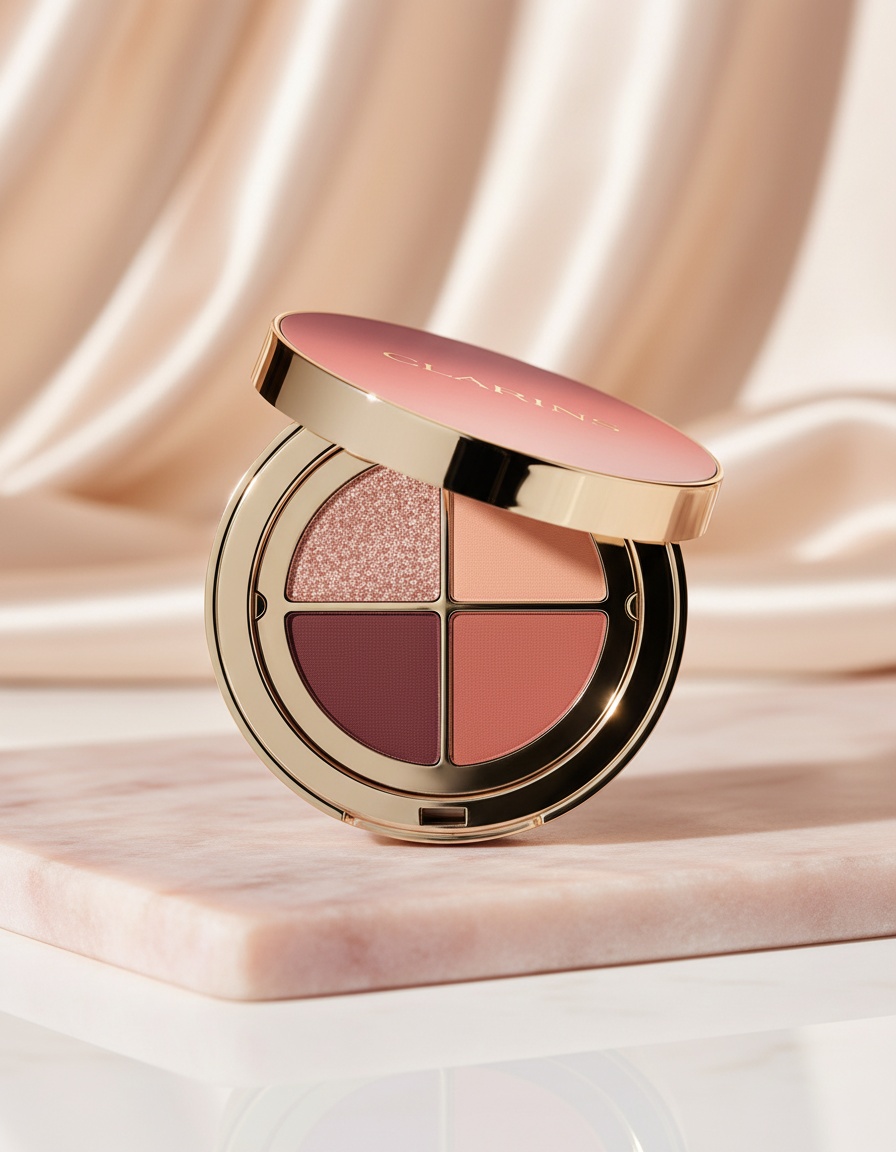 Clarins 4 COLORES paleta sombras de ojos #01-fairy tale nude 4,2 gr - Afbeelding 2