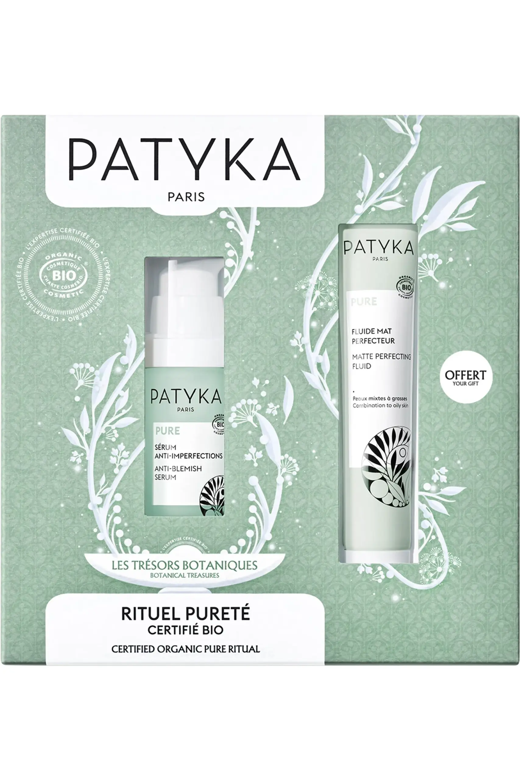 Patyka Serum Anti-Imperfections 30ml Fluido Matificante 40ml