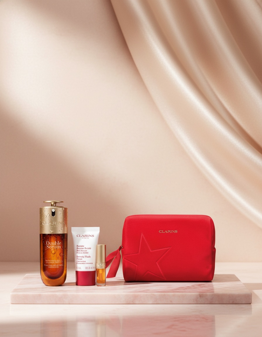 Clarins DOUBLE SERUM CASE 4 pcs - Afbeelding 2