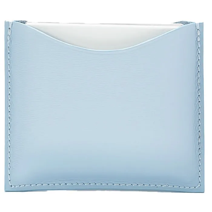 La Bouche Rouge Blue Leather Compact Case