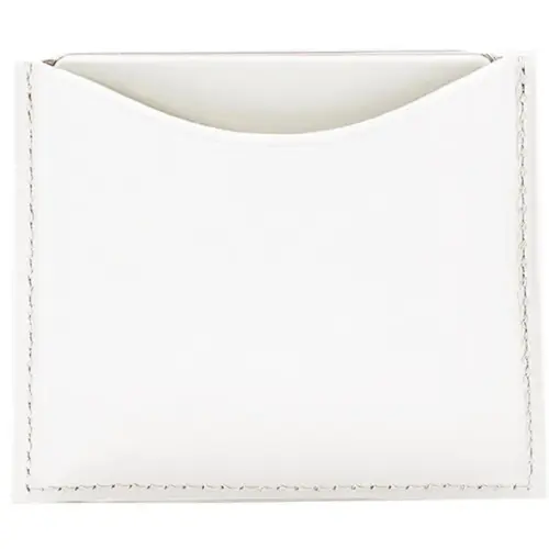 La Bouche Rouge White Leather Compact Case