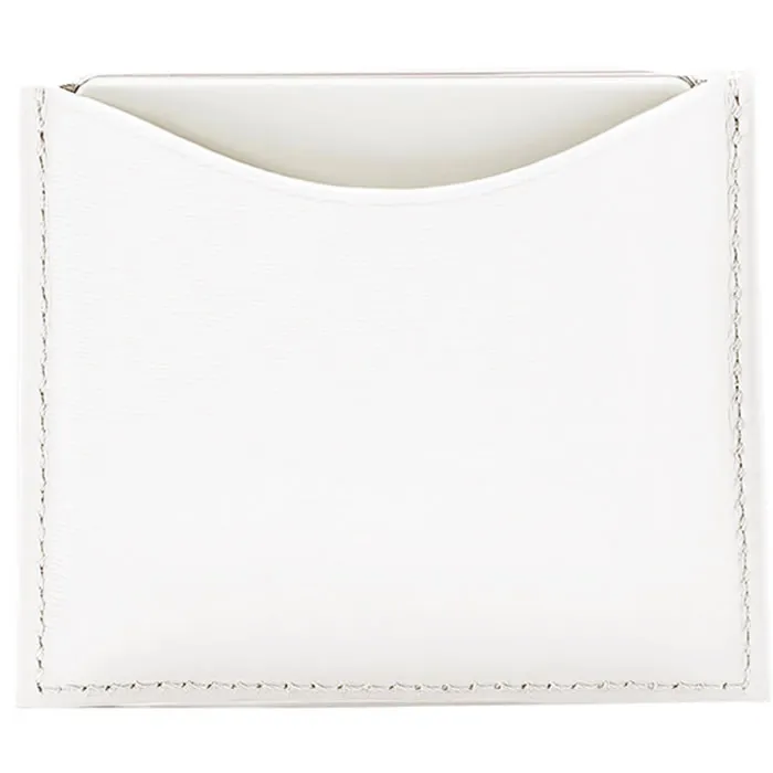 La Bouche Rouge White Leather Compact Case