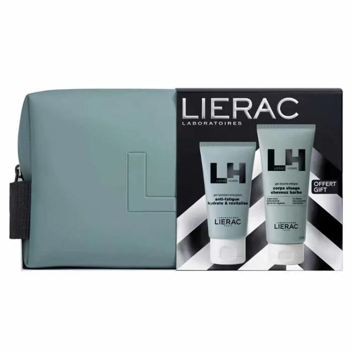 Lierac Homme Gel Hydratant Anti Fatigue 50ml Set 3 Pieces