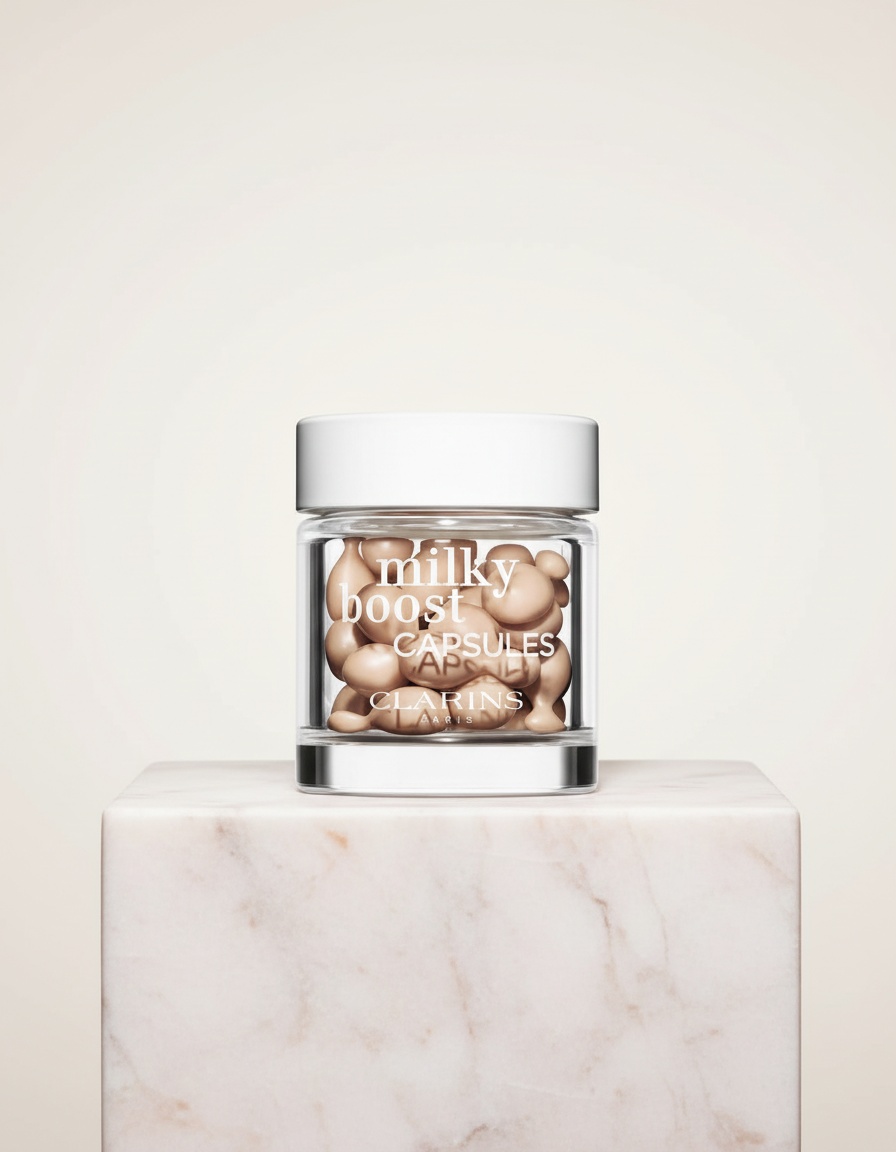 Clarins Milky Boost Refillable Capsule Makeup #3 30 Caplets - Afbeelding 2