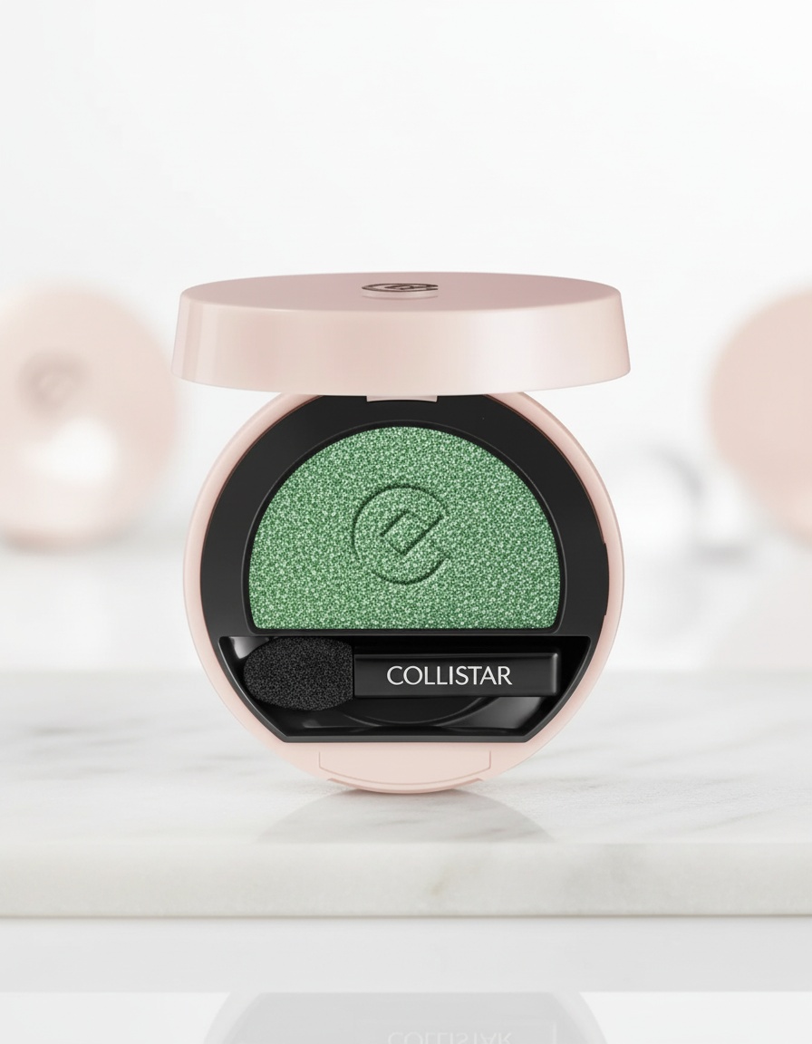 Collistar IMPECCABLE refillable compact eyeshadow #330-green capri frost 2 gr - Afbeelding 2