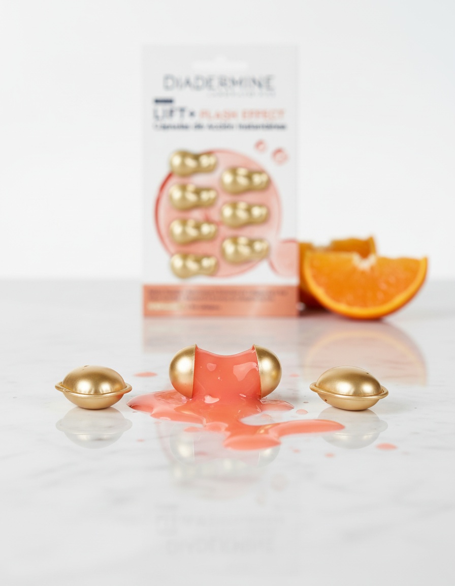 Diadermine LIFT + FLASH EFFECT VITAMIN C + PRO-COLAGEN capsules 7 u - Afbeelding 2