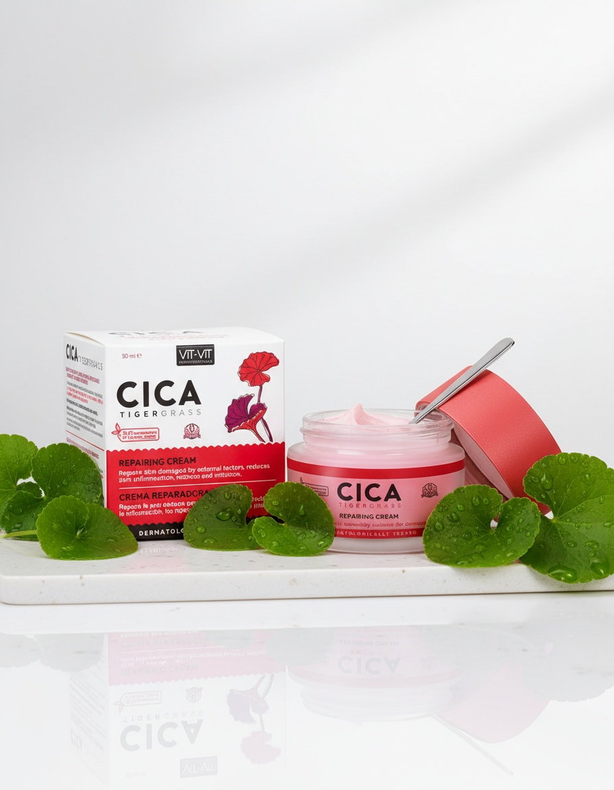 Diet Esthetic VIT VIT COSMECEUTICALS CICA TIGERGRASS repairing cream 50 ml - Afbeelding 3