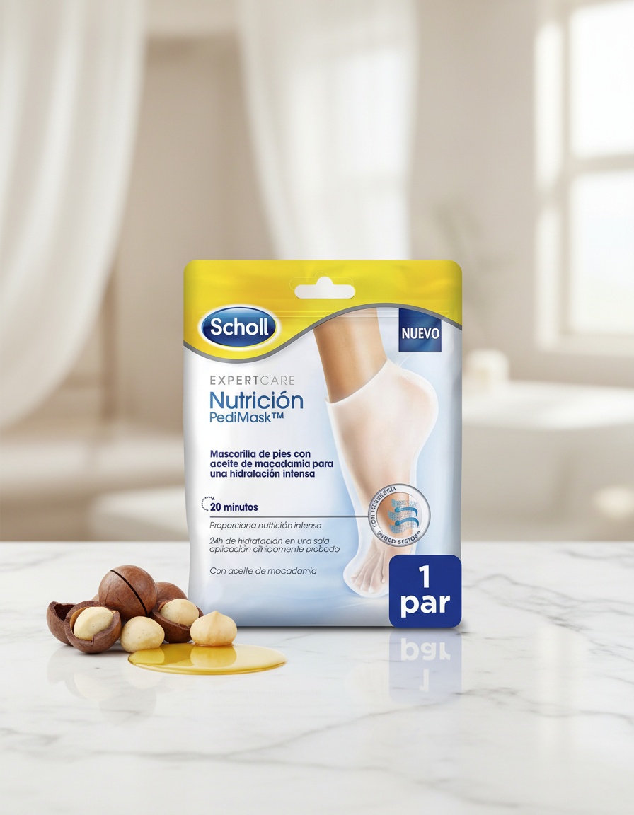 Scholl PEDIMASK nourishing foot mask 1 u - Afbeelding 2