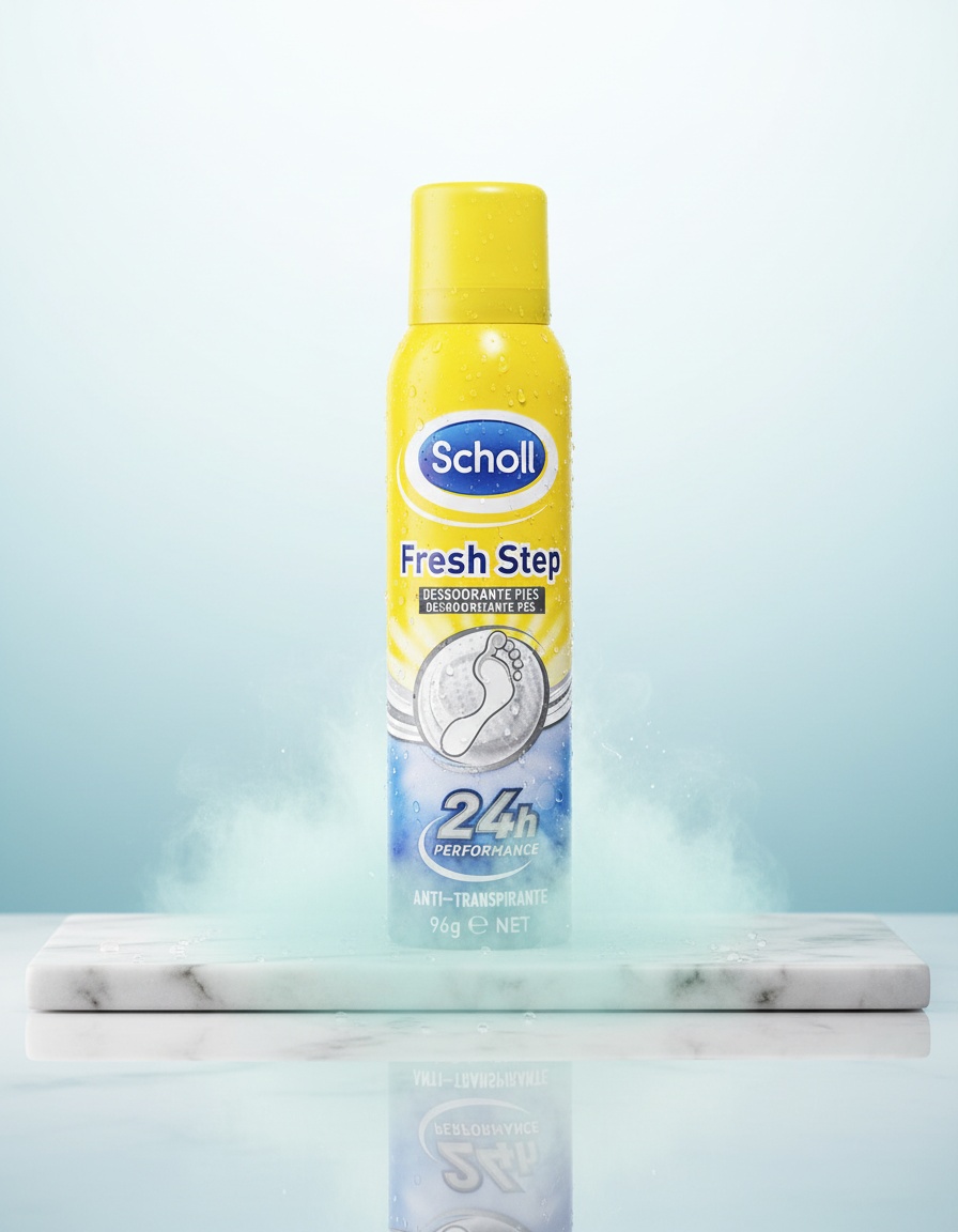 Scholl FRESH STEP antiperspirant foot deodorant spray 150 ml - Afbeelding 2