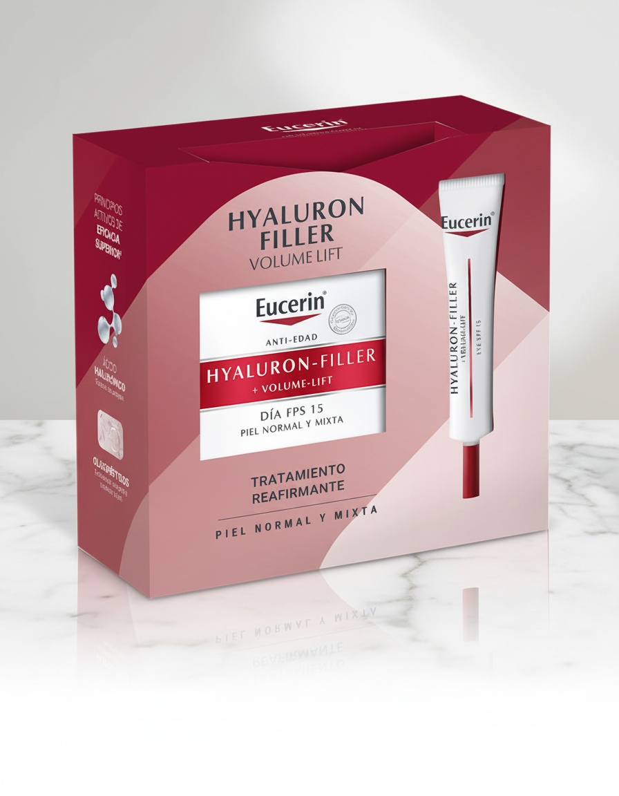 Eucerin HYALURON FILLER + VOLUME-LIFT DAY NORMAL COMBINATION SKIN LOT 2 pcs - Afbeelding 2