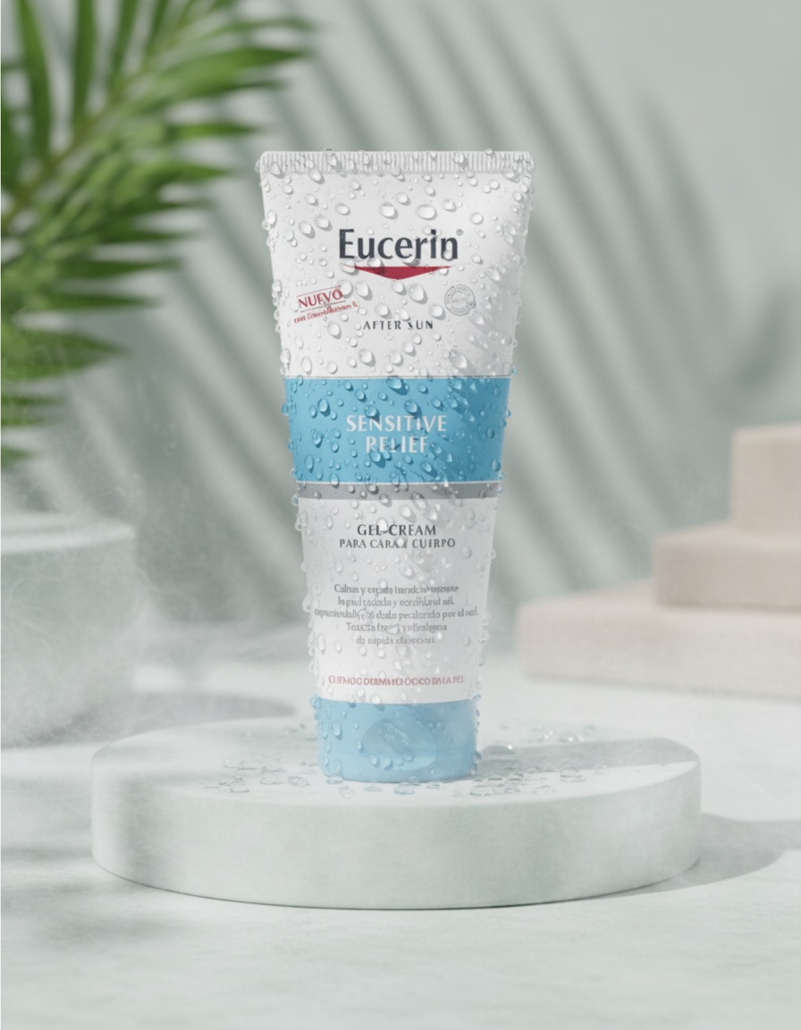 Eucerin SUN PROTECTION aftersun sensitive relief gel-crema 200 ml - Afbeelding 3
