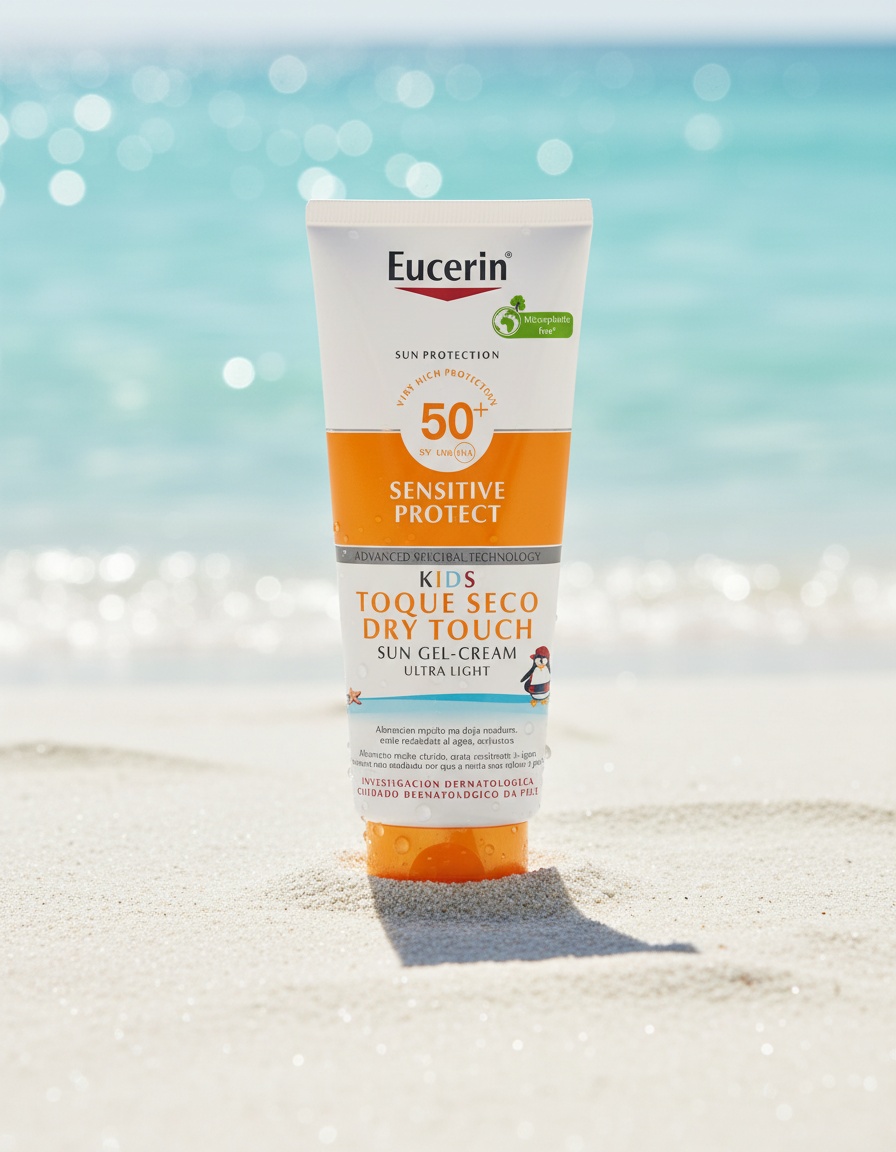 Eucerin SUN SENSITIVE PROTECT KIDS cream gel SPF50+ 400 ml - Afbeelding 2