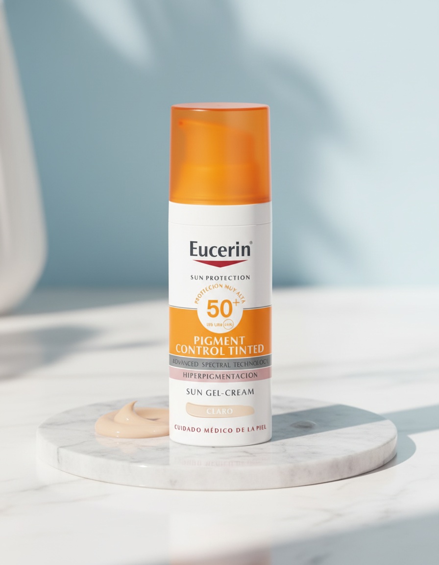 Eucerin SUN PROTECTION pigment control gel-cream color SPF50+ #light 50 ml - Afbeelding 2