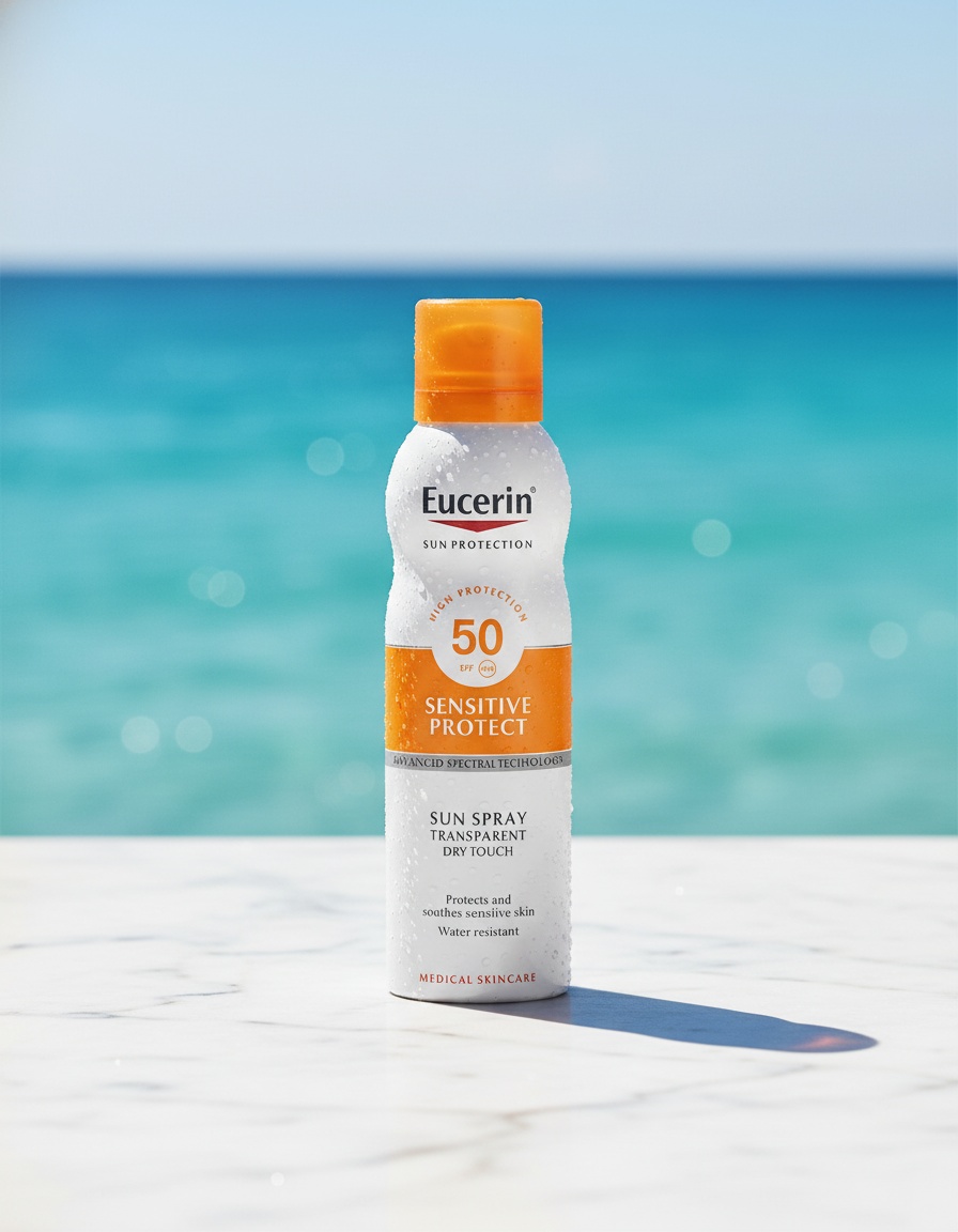 Eucerin SUN SENSITIVE PROTECT spray transparent dry touch SPF50 200 ml - Afbeelding 2