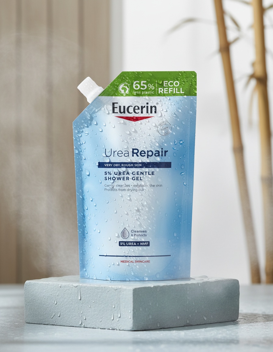 Eucerin UREAREPAIR gentle shower gel 5% urea refill 400 ml - Afbeelding 2