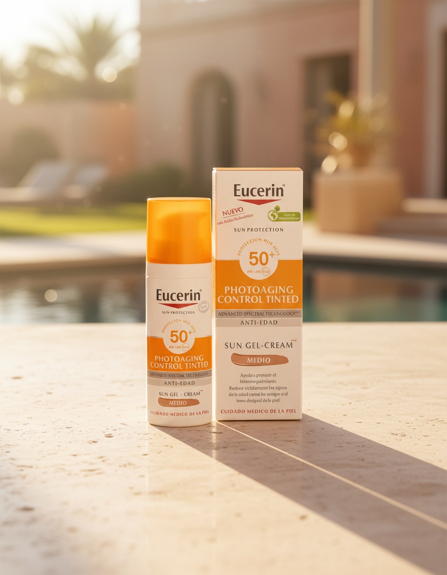 Eucerin SUN PROTECTION PHOTOAGING gel-cream SPF50+ #medium 50 ml - Afbeelding 2