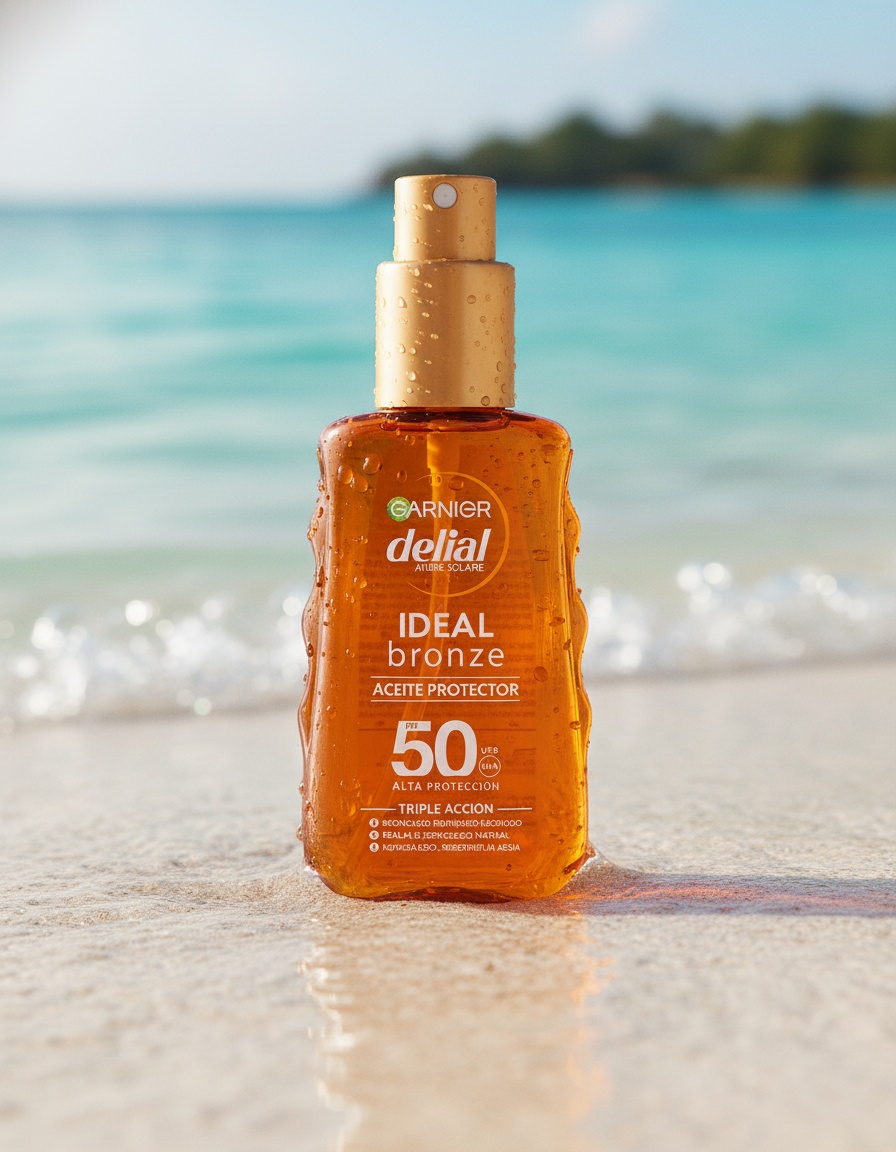 Garnier DELIAL IDEAL BRONZE protective oil SPF50 150 ml - Afbeelding 2